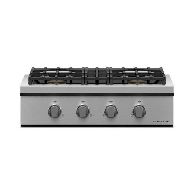 Fisher & Paykel - 30'' Rangetop, 4 Burners, Natural Gas