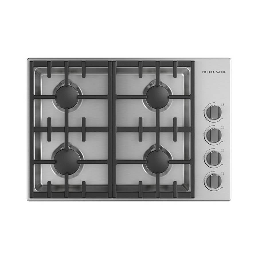 Fisher & Paykel - 30'' Drop-in Cooktop, 4 Burner, Natural Gas