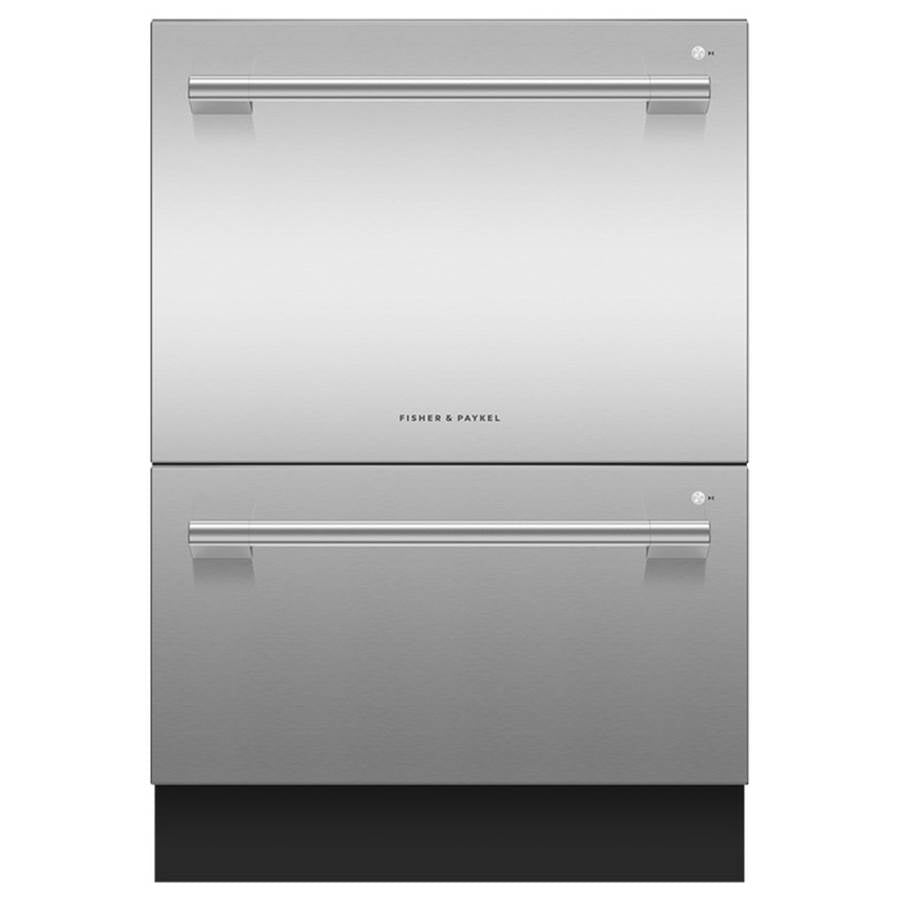 Fisher & Paykel - Stainless Steel, Tall, 8 Wash Cycles, 14 Place Settings, Stainless Steel Interior, Professional Round Flush Handle
