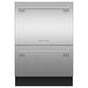 Fisher & Paykel - Stainless Steel, Tall, 8 Wash Cycles, 14 Place Settings, Stainless Steel Interior, Professional Round Flush Handle