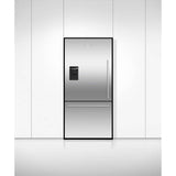 32'' Bottom Mount Refrigerator Freezer, Stainless Steel, 17.1 cu ft, Ice & External Water, Counter Depth, Left Hinge, Contemporary Square Handle