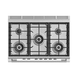 36'' Range, 5 Burners, White