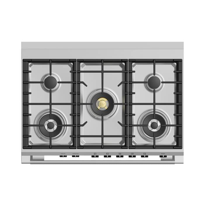 36'' Range, 5 Burners, Self-cleaning, Red