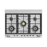 36'' Range, 5 Burners, Self-cleaning, Red