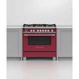 36'' Range, 5 Burners, Self-cleaning, Red