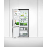 25'' Bottom Mount Refrigerator Freezer, Stainless Steel, 13.5 cu ft, Non Ice & Water, Counter Depth, Left Hinge, Recessed Handle