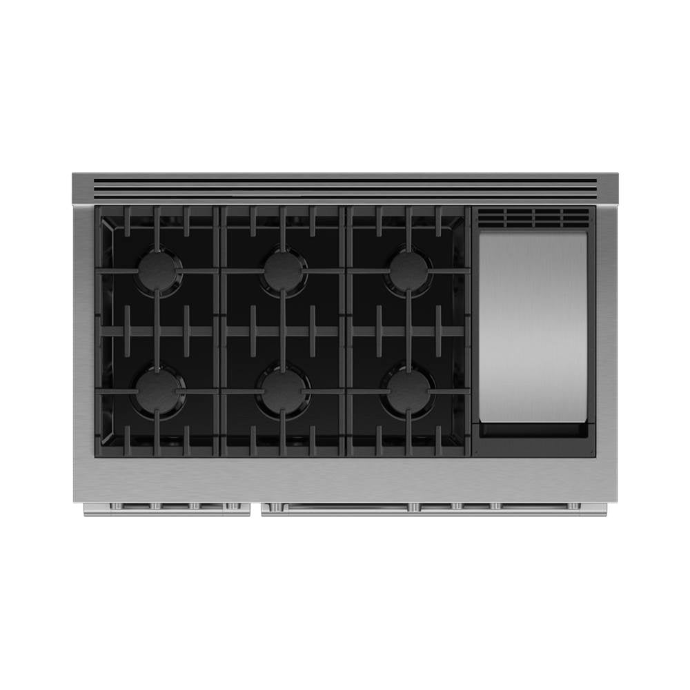 48'' Range, 6 Burners with Griddle, LPG