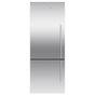 Fisher & Paykel - 25'' Bottom Mount Refrigerator Freezer, Stainless Steel, 13.5 cu ft, Ice Only, Counter Depth, Left Hinge, Contemporary Square Handle