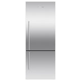 Fisher & Paykel - 25'' Bottom Mount Refrigerator Freezer, Stainless Steel, 13.5 cu ft, Ice Only, Counter Depth, Right Hinge, Contemporary Square Handle