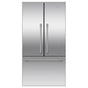 Fisher & Paykel - 36'' French Door Refrigerator Freezer, Stainless Steel, 20.1 cu ft, Ice Only, Counter Depth, Pro Round Flush Handle