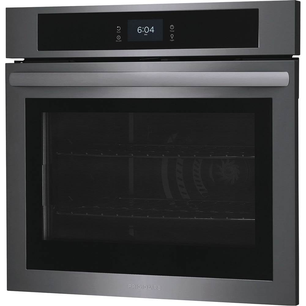 Frigidaire - 30'' Electric Single Wall Oven - Black Stainless Steel