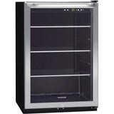 Frigidaire - 138 12 oz. Can Capacity Beverage Center - Stainless Steel