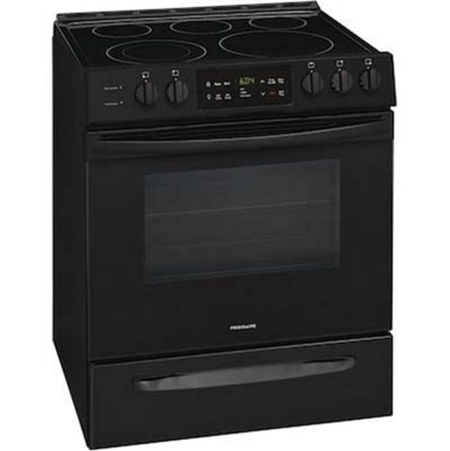 Frigidaire - 30'' Front Control Freestanding Electric Range - Black