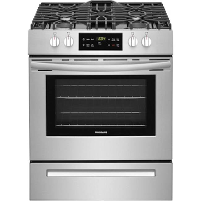 Frigidaire - 30'' Front Control Gas Range - Stainless Steel
