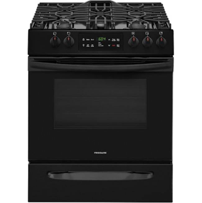 Frigidaire - 30'' Front Control Freestanding Gas Range - Black