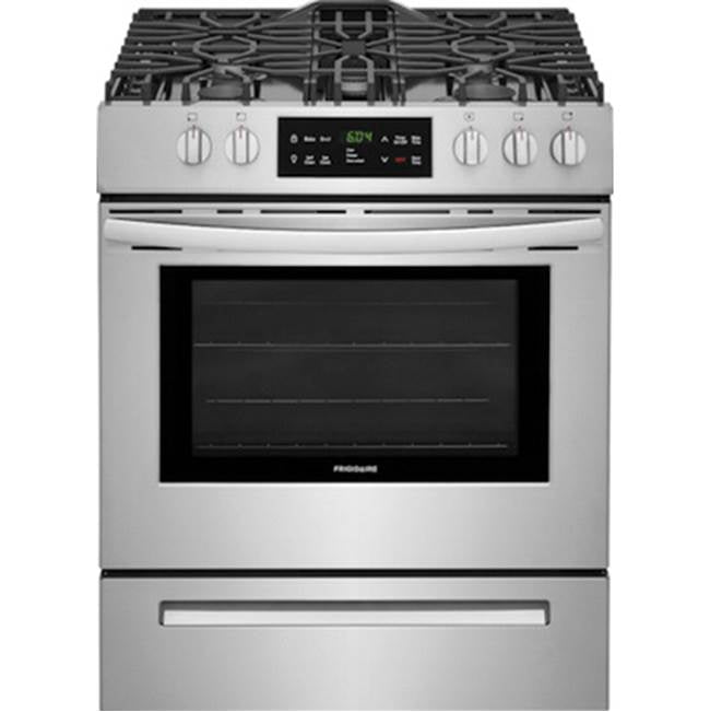 Frigidaire - 30'' Front Control Freestanding Gas Range - Stainless Steel