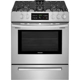 Frigidaire - 30'' Front Control Freestanding Gas Range - Stainless Steel