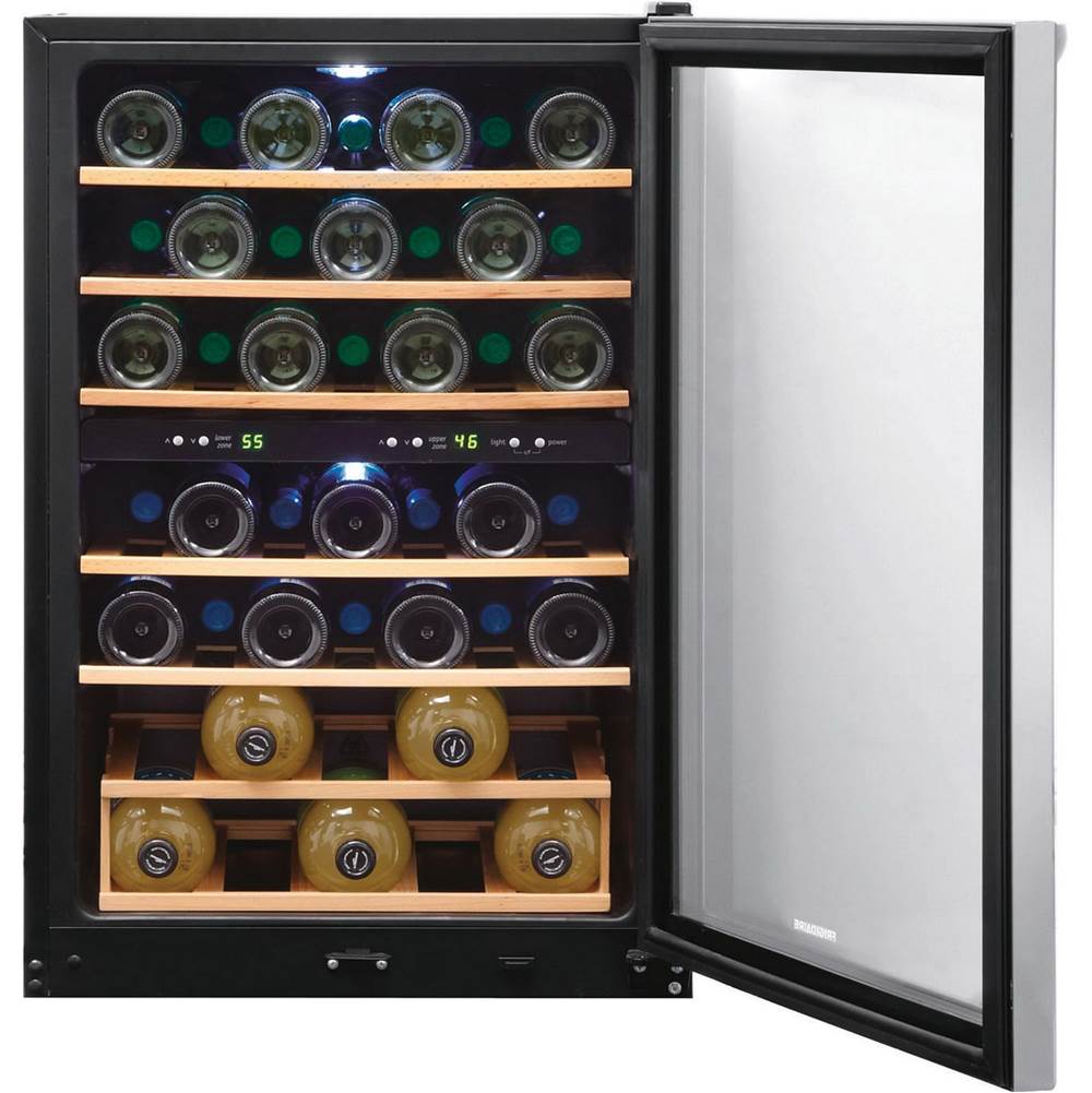 38 Bottle Two-Zone Wine Cooler