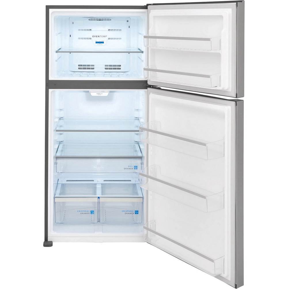 Frigidaire - 20 Cu Ft Top Mount ADA Estar Glass Shelves - Stainless Steel