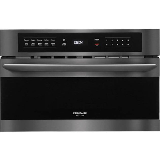 Frigidaire - 30'' Built-In Microwave Oven with Drop-Down Door - Black Stainless Steel