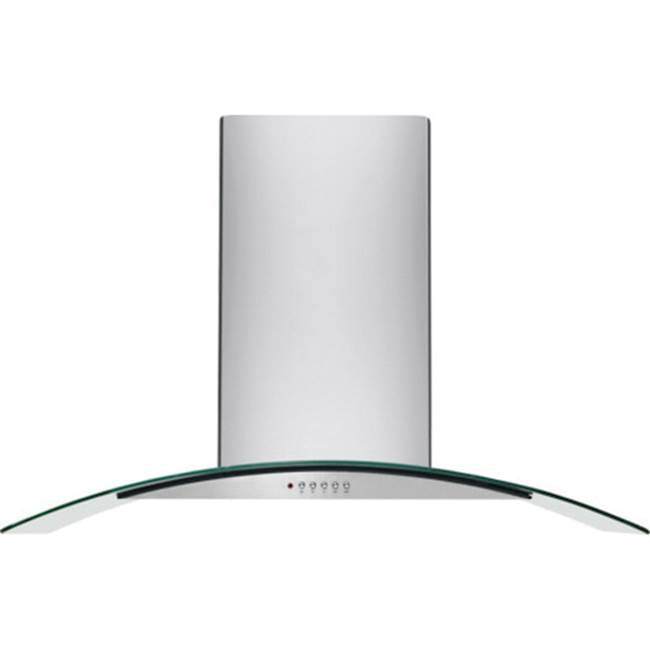Frigidaire - 42'' Glass Canopy Island Hood - Stainless Steel
