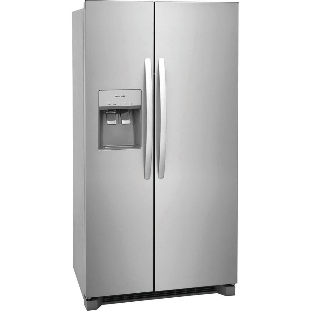 Frigidaire - 22.2 Cf Counter Depth Side by Side Refrigerator Water/Ice Dispenser - Stainless Steel