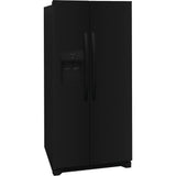 Frigidaire - 22.2 Cu Ft 33'' SD Side by Side Refrigerator Smooth Finish - Black