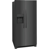 Frigidaire - 22.2 Cu Ft 33'' SD Side by Side Refrigerator - Black Stainless Steel