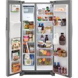 22.2 Cu Ft 33'' SD Side by Side Refrigerator Smooth Finish
