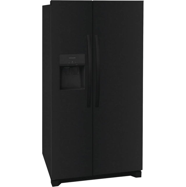 Frigidaire - 25.6 Cu Ft 36'' SD Side by Side Refrigerator - Black