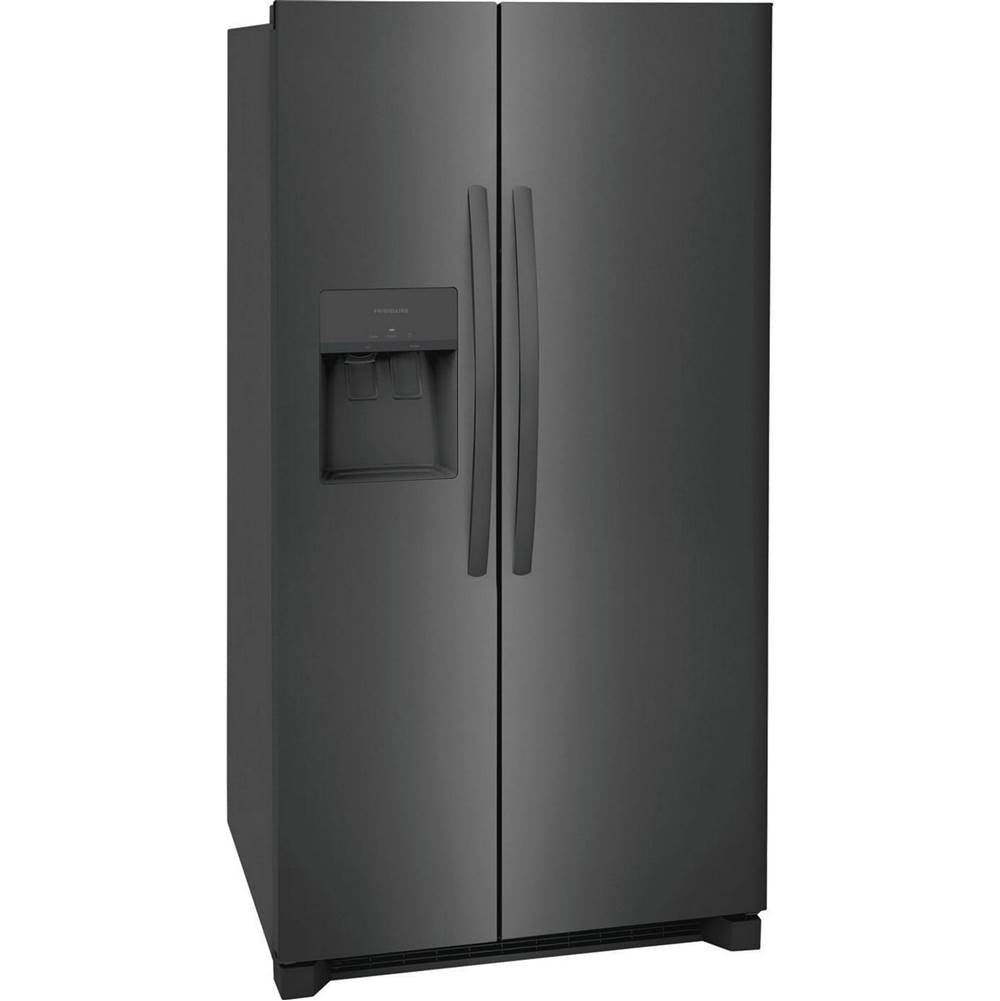 Frigidaire - 25.6 Cu Ft 36'' SD Side by Side Refrigerator - Black Stainless Steel