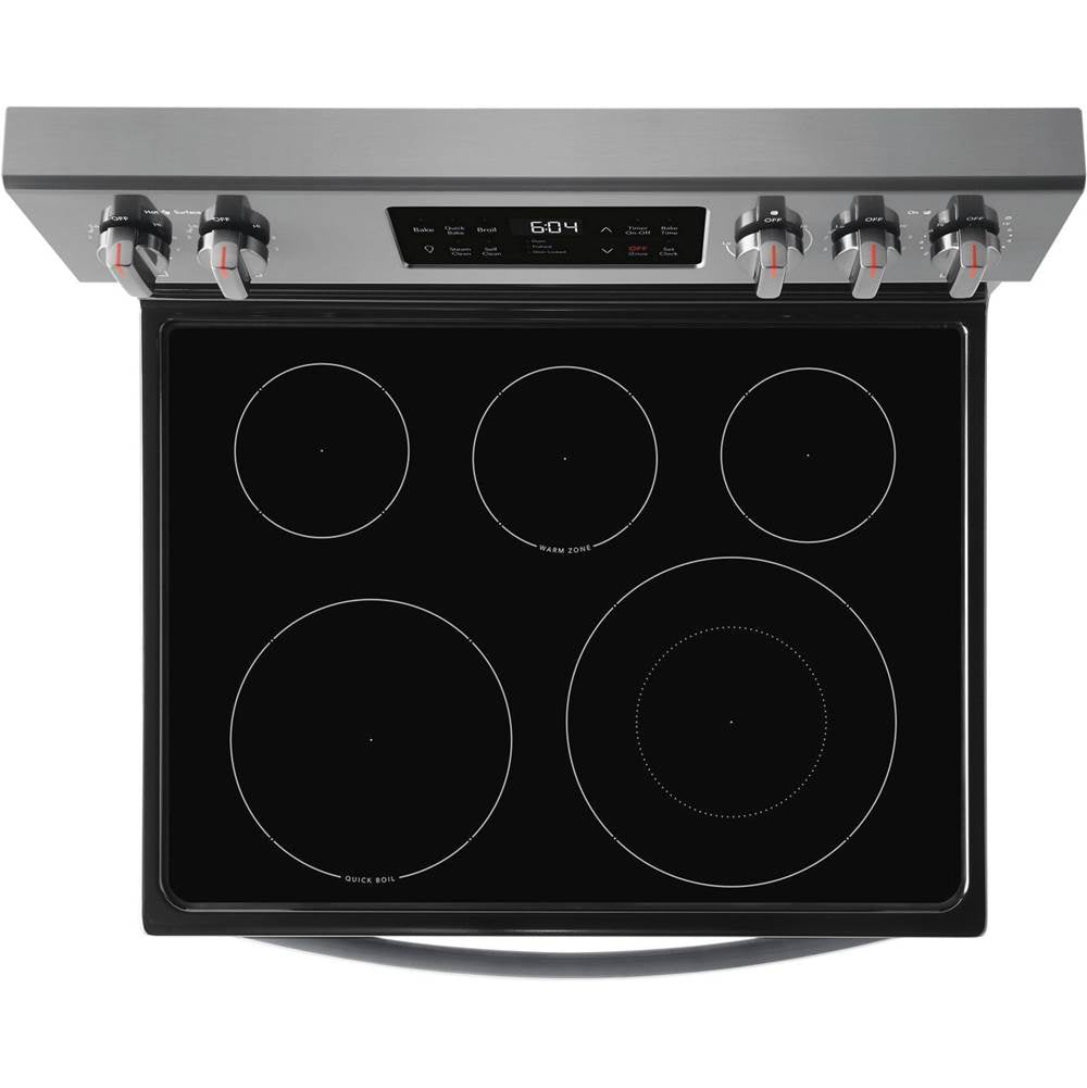 30'' Freestanding Electric Range with Steam Clean