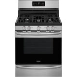 Frigidaire - 30'' Freestanding Gas Range with Steam Clean - Stainless Steel