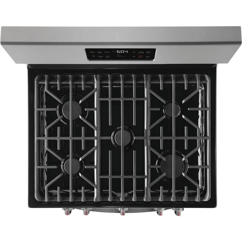 30'' Freestanding Gas Range with Steam Clean