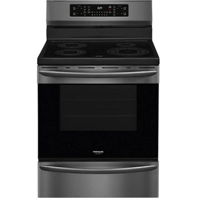 Frigidaire - 30'' Freestanding Induction Range with Air Fry - Black Stainless Steel