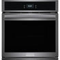 Frigidaire - 27'' Electric Single Wall Oven - Black Stainless Steel