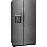 Frigidaire - 22.2 Cf 36'' Counter Depth Side by Side Refrigerator Water/Ice Dispenser - Black Stainless Steel