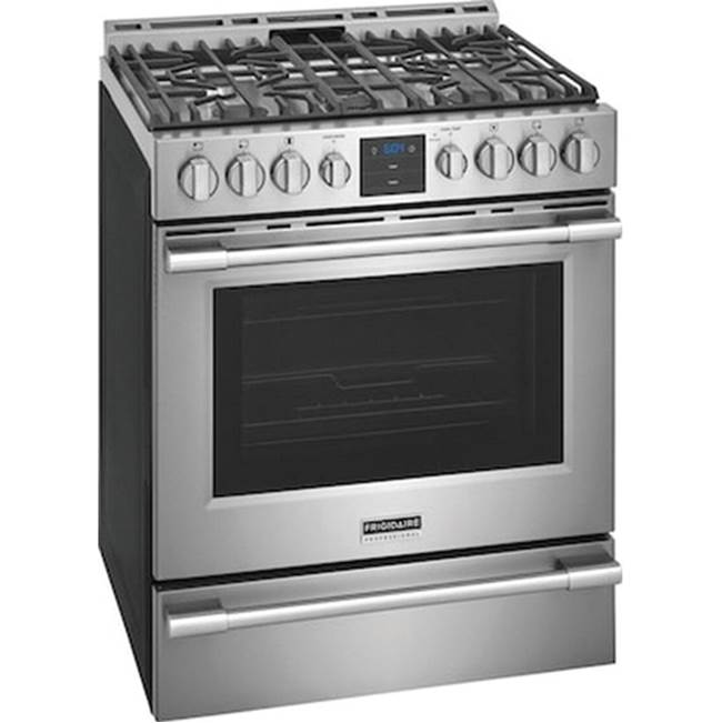 Frigidaire - Frigidaire Professional 30'' Front Control Gas Range with Air Fry - Stainless Steel
