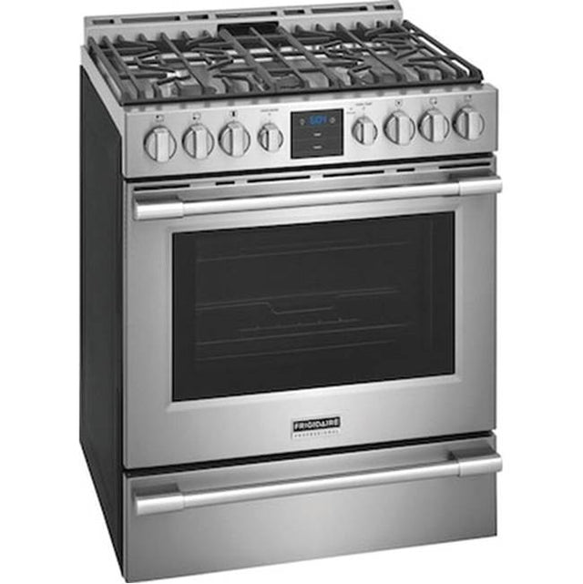Frigidaire - Frigidaire Professional 30'' Front Control Gas Range with Air Fry - Stainless Steel