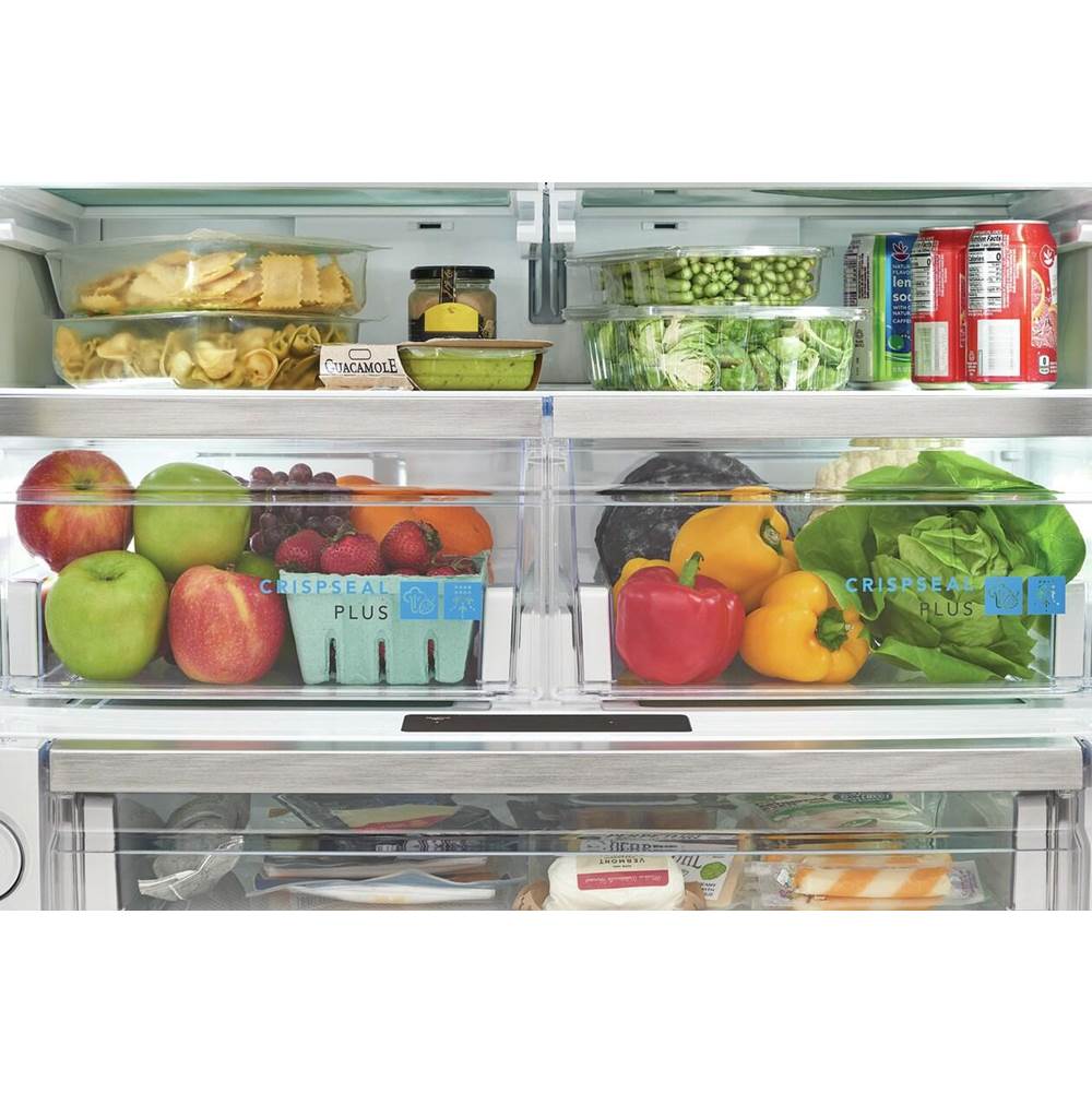 Frigidaire - 22.6 Cu. Ft. Counter-Depth French Door Refrigerator - Black Stainless Steel