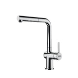 Franke - 12.25-inch Contemporary Single Handle Pull-Out Faucet in Polished Chrome, ACT-PO-CHR