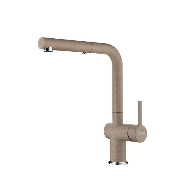Franke - 12.25-inch Contemporary Single Handle Pull-Out Faucet in Oyster, ACT-PO-OYS
