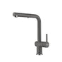 Franke - 12.25-inch Contemporary Single Handle Pull-Out Faucet in Stone Grey, ACT-PO-STG