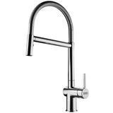 Franke - 16.5-in Single Handle Semi-Pro Faucet in Chrome, ACT-SP-CHR - Polished Chrome