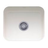 Franke - Cisterna 21.62-in. x 17.38-in. White Undermount Single Bowl Fireclay Kitchen Sink, CCK110-19WH - White