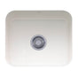 Franke - Cisterna 21.62-in. x 17.38-in. White Undermount Single Bowl Fireclay Kitchen Sink, CCK110-19WH - White