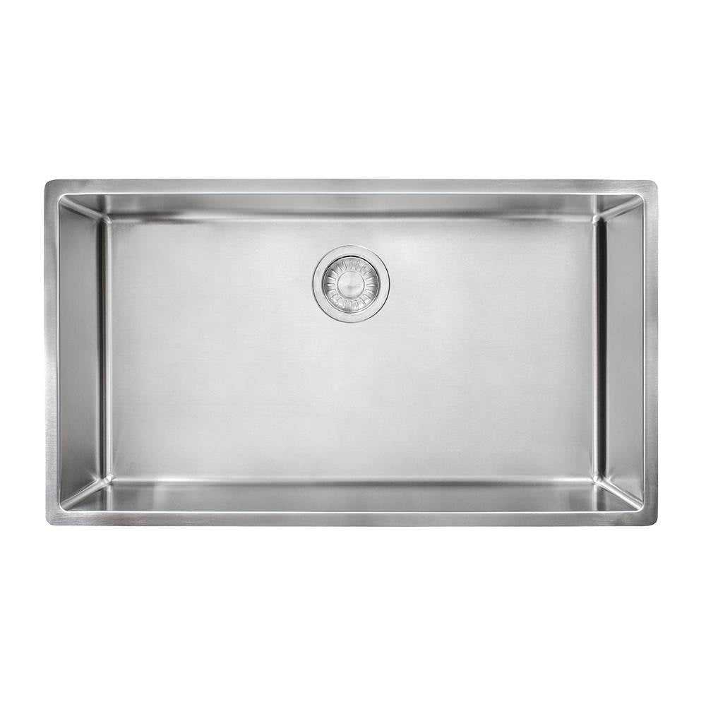 Franke - Cube Workcenter 31.5-in. x 17.7-in. 18 Gauge Stainless Steel Undermount Single Bowl Kitchen Sink
