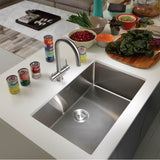 Cube 31.5-in. x 17.7-in. 18 Gauge Stainless Steel Undermount Single Bowl Kitchen Sink - CUX11030