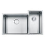Franke - Culinary Center 35-in.  x 21-in. 19 Gauge Stainless Steel Undermount Double Bowl Kitchen Sink Workstation - CUX16021-W
