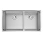 Franke - Cube 32.56-in. x 17.7-in. 18 Gauge Stainless Steel Undermount Double Bowl Kitchen Sink - CUX16032